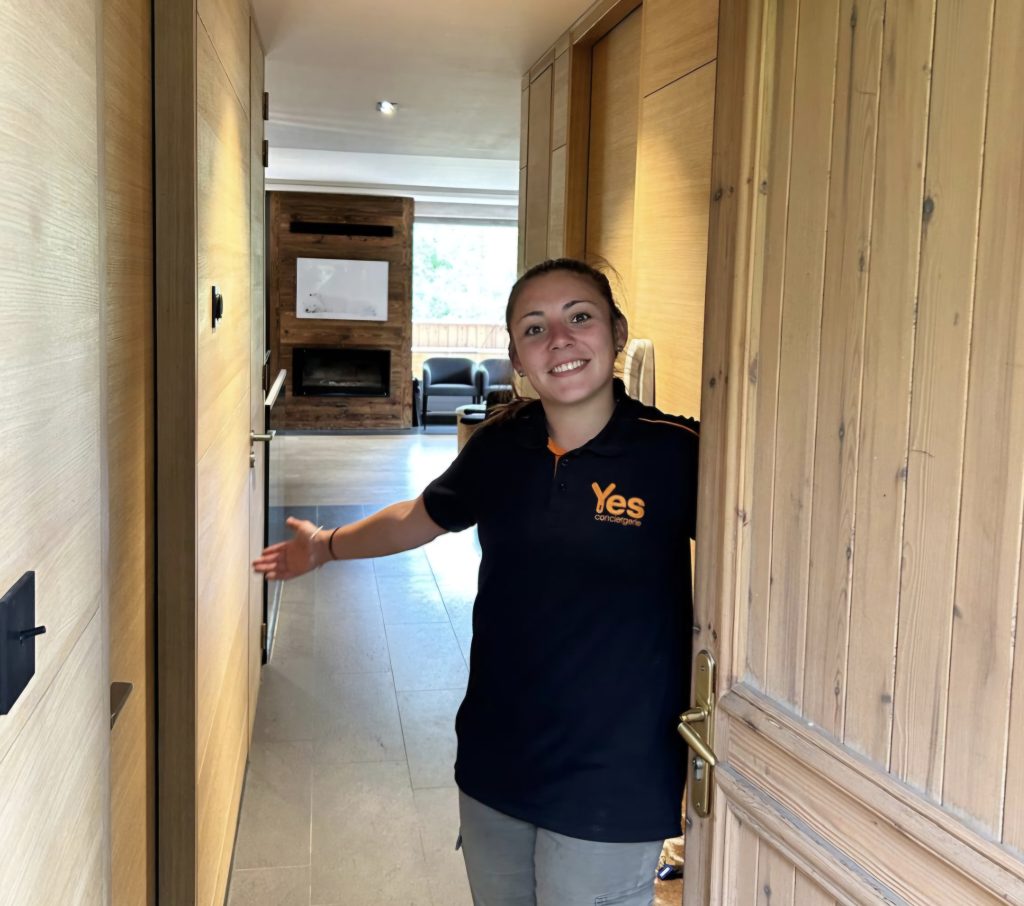 A guest welcomed by Yes Conciergerie on arrival