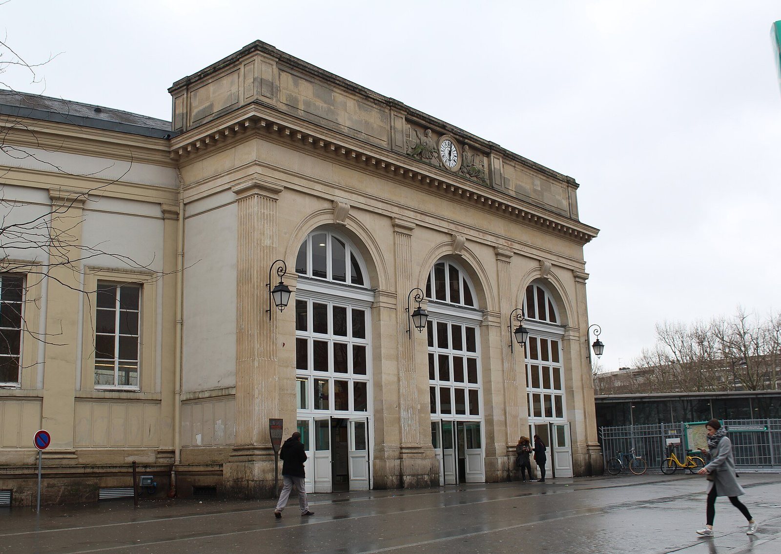 The Denfert-Rochereau RER station building on place Denfert-Rochereau in the 14th arrondissement